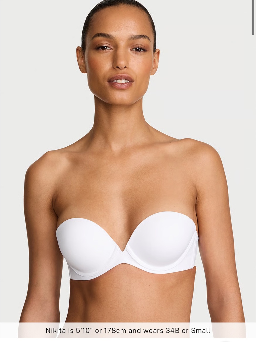 VICTORIA SECRET INVISIBLE PUSH UP STRAPLESS BRA